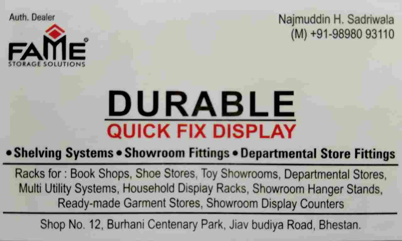 DURABLE QUICK FIX DISPLAY