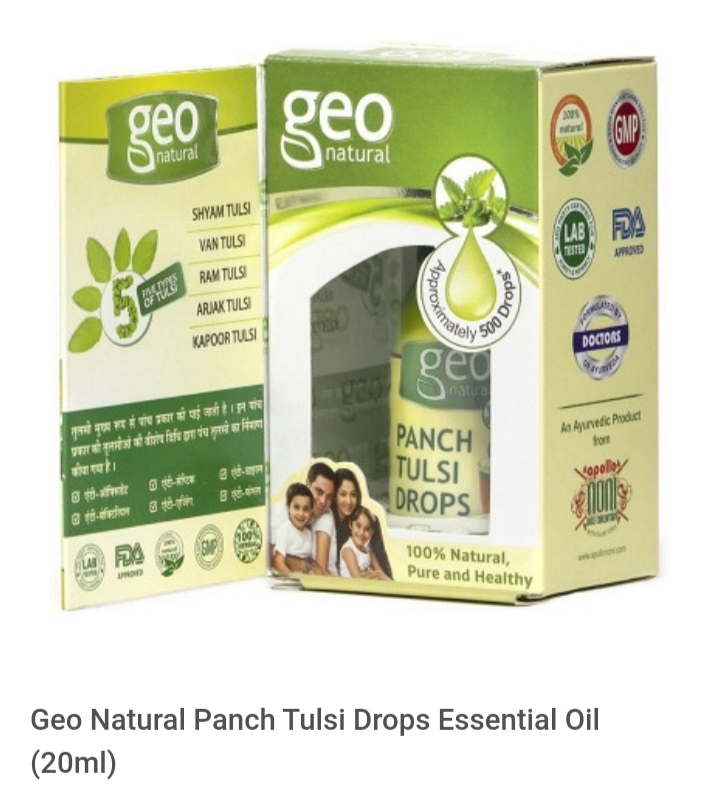 Geo Natural Panch Tulsi Drops Essential Oil (20ml)