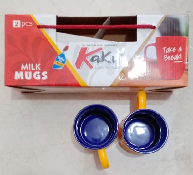 Kaku Milk Mugs Set of 2Pcs.