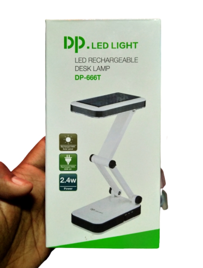 DP. LED LIGHT, Led Rechargeable Desk LAMP DP-666T