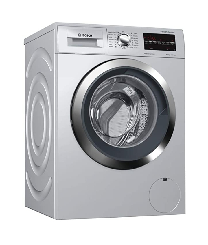 Bosch 8 Kg Fully Automatic Front Load Washing Machine (WAT2846SIN, Silver)