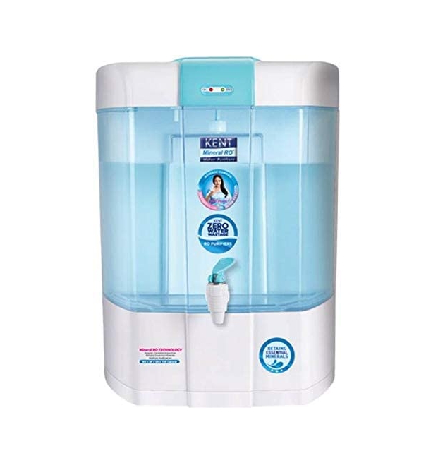 KENT Pearl 8-Litres Mineral RO + UV/UF + TDS Water Purifier,Blue and White
