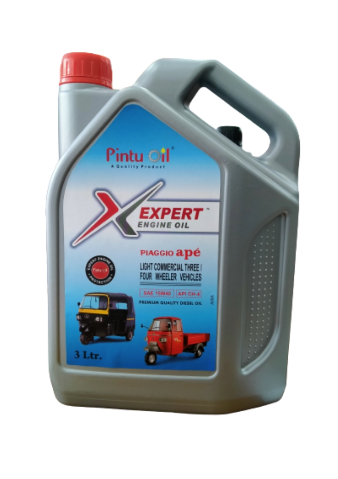 Pintu Oil - Expert Engine Oil for Piaggio ape SAE 15W40 / API CH-4 Suitable for Diesel Engine