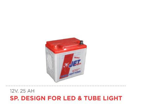 JET POWER LED & TUBE LIGHT BATTERY 12V 25AH
