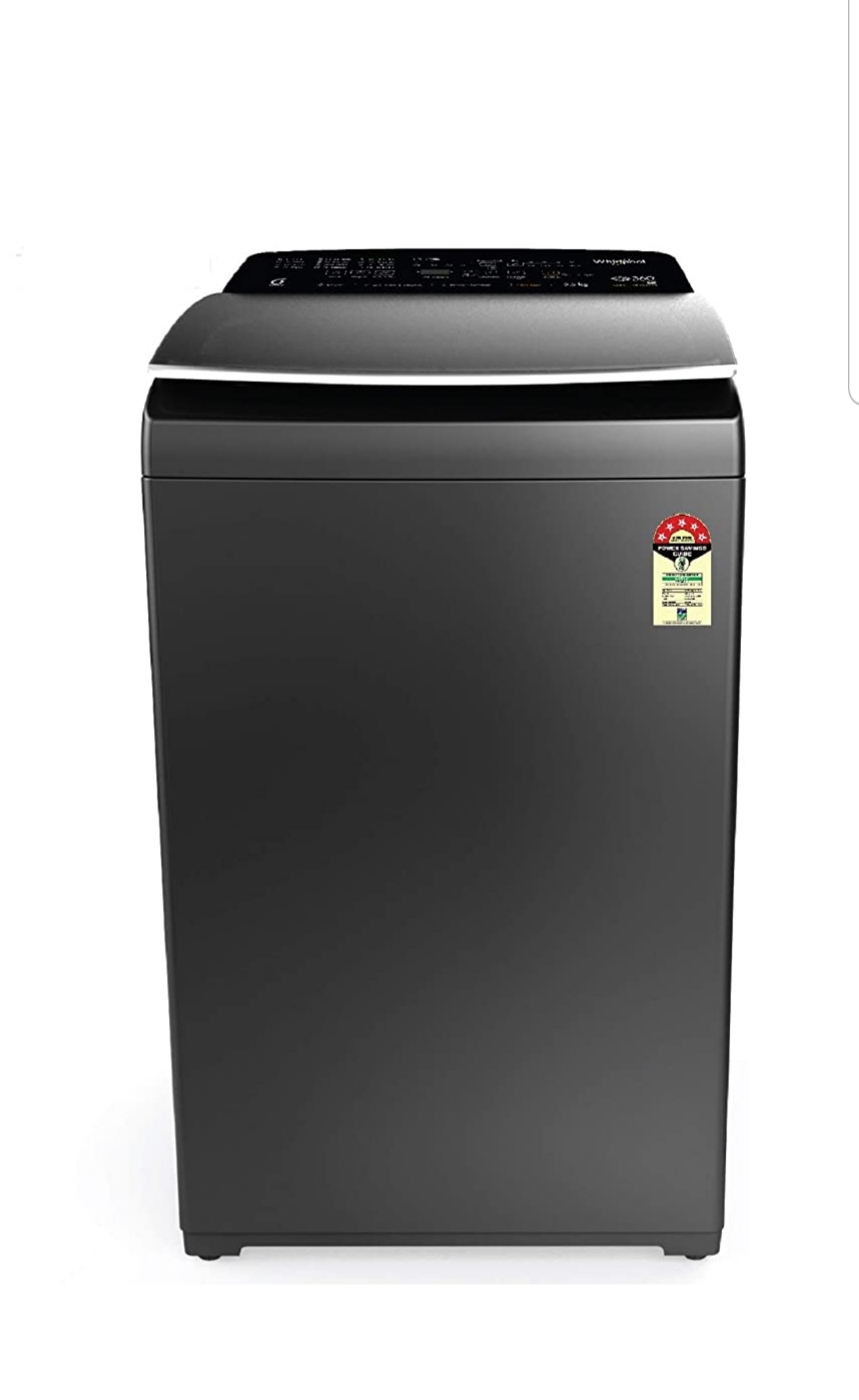 Whirlpool 9.5 kg Fully-Automatic Top Loading Washing Machine (360° BLOOMWASH PRO Heater 9.5, Graphite, In-built Heater)