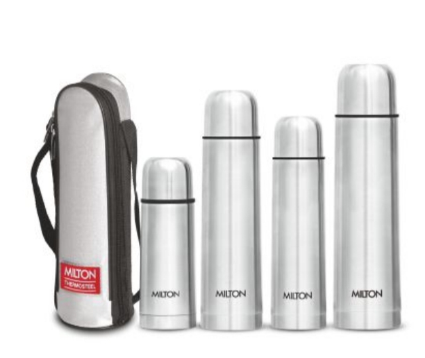 MILTON THERMOS WITH FLIP LID& JACKET COVER 350 ML