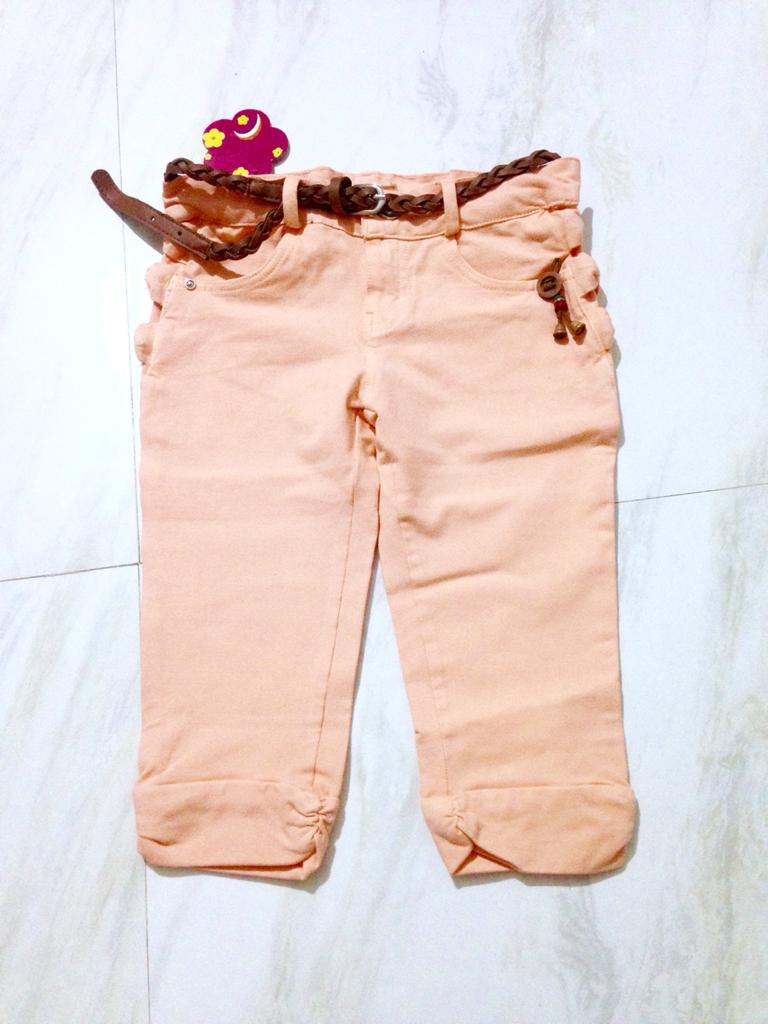 Girls Capri Peach Colour (Suitable for 10 to 15 Yrs)
