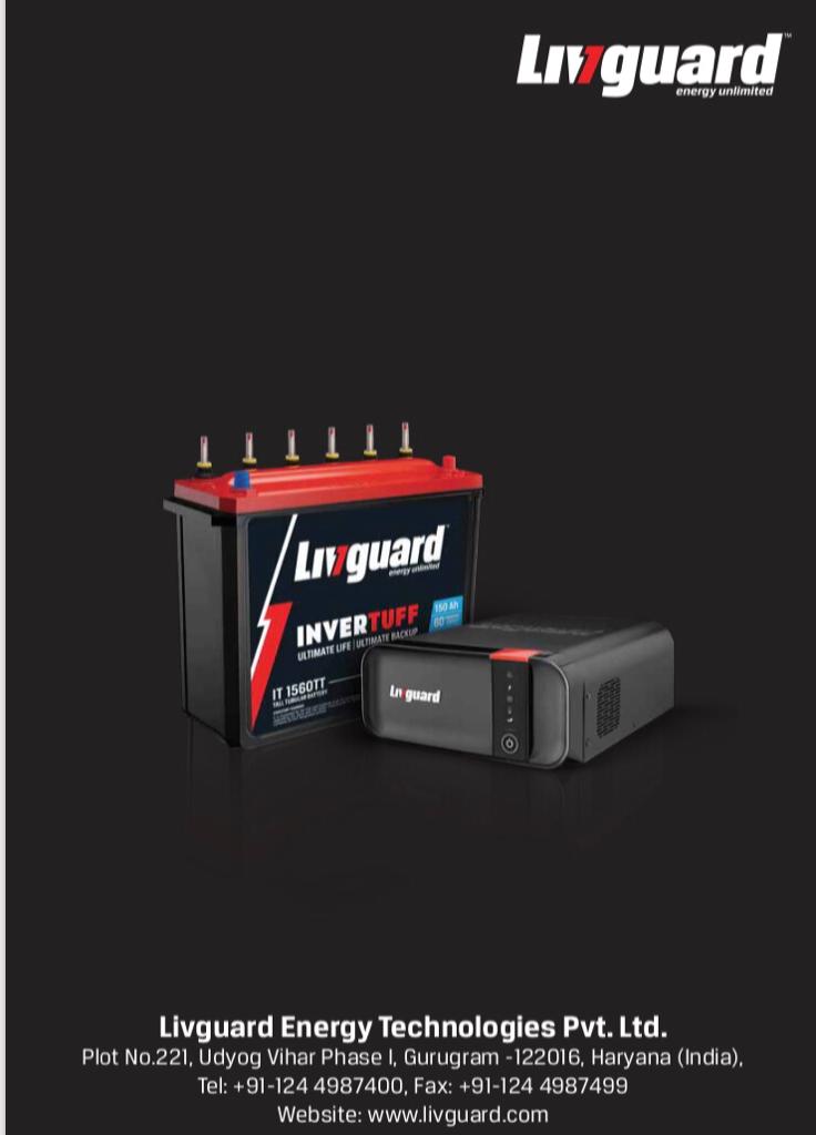 Livguard Model (it1548tt) Inverter Battery