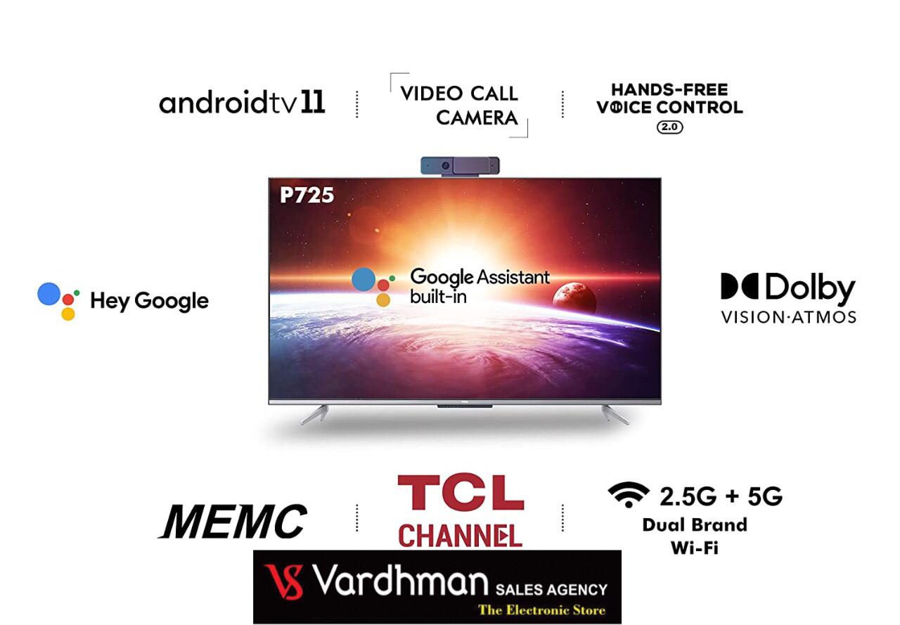 TCL 4K HDR TV  With Android TV 11 and Video Call Camera (3 Year Warranty)