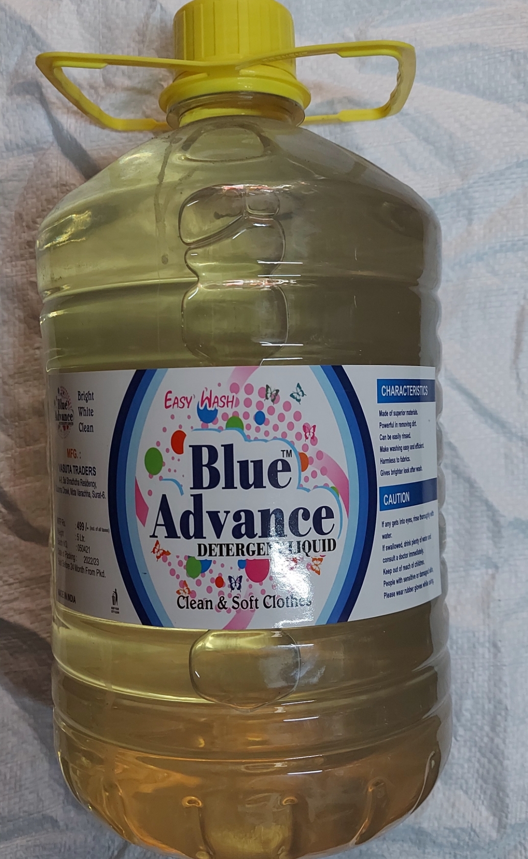 Blue advace semi detergent liquid 5ltr