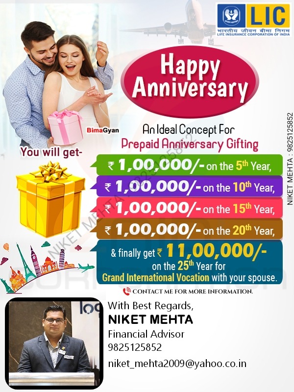 LIC MARRIAGE ANNIVERSARY POLICY