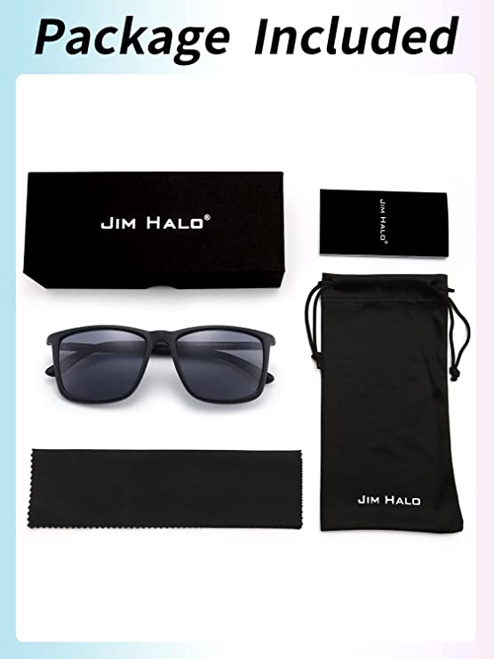 Polarized Driving Sunglasses Retro Square UV protection Classic Sun Glasses for Men
