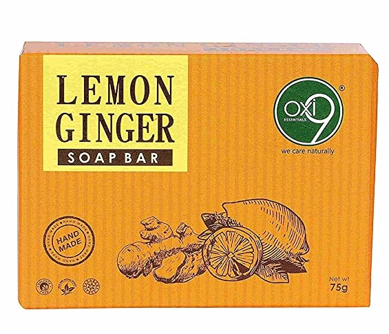 Natural Lemon & Ginger Fairness Bathing Bar - 75gm | Paraben & Sulphate Free 