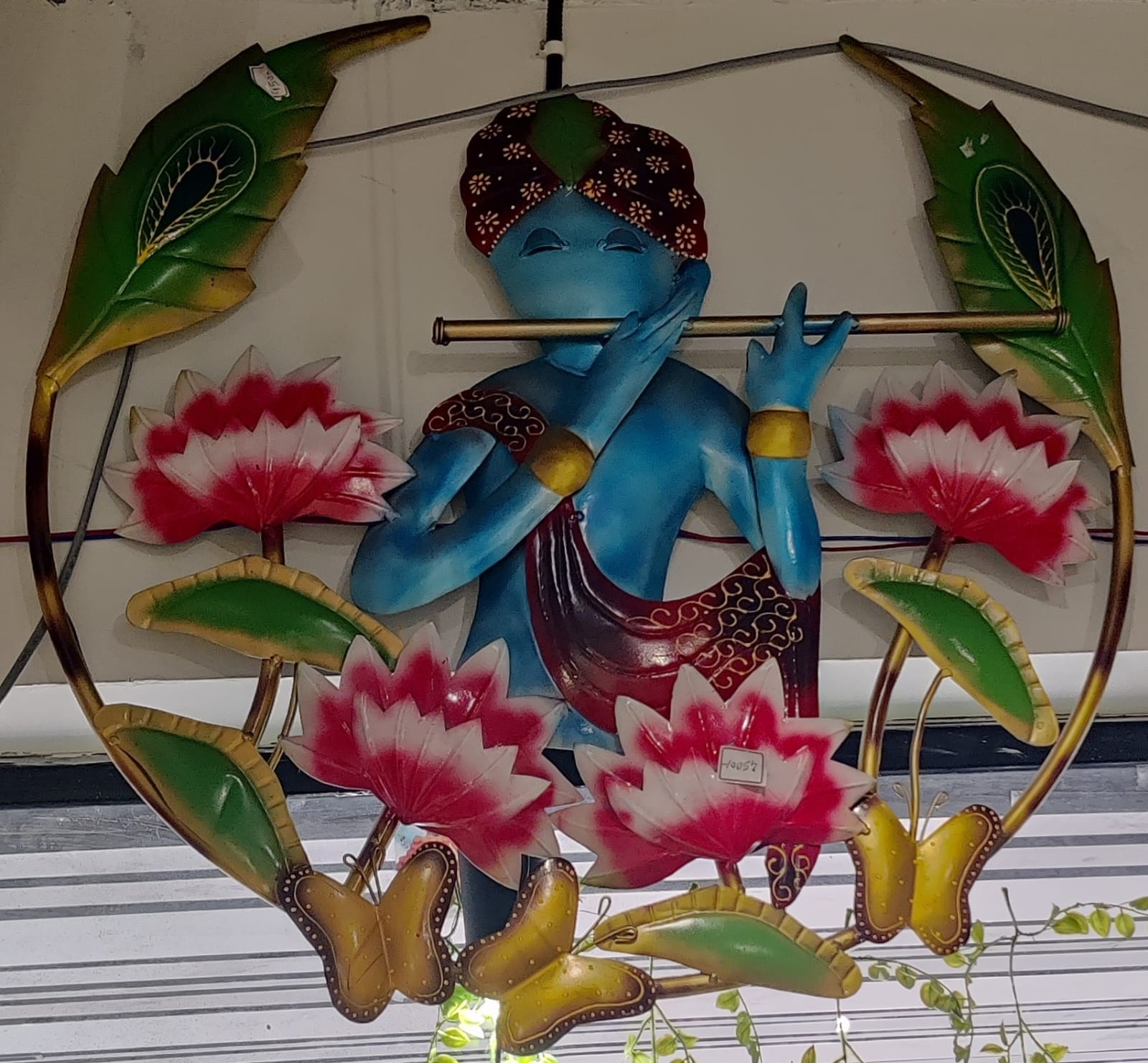 Krishna with lotus LED wall decor / Wall Hanging