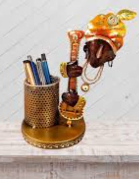 Krishna Metal Pen Stand For Office Table Stylish