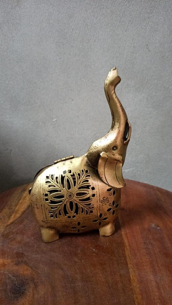 Tea Light Candle Holder Elephant Design