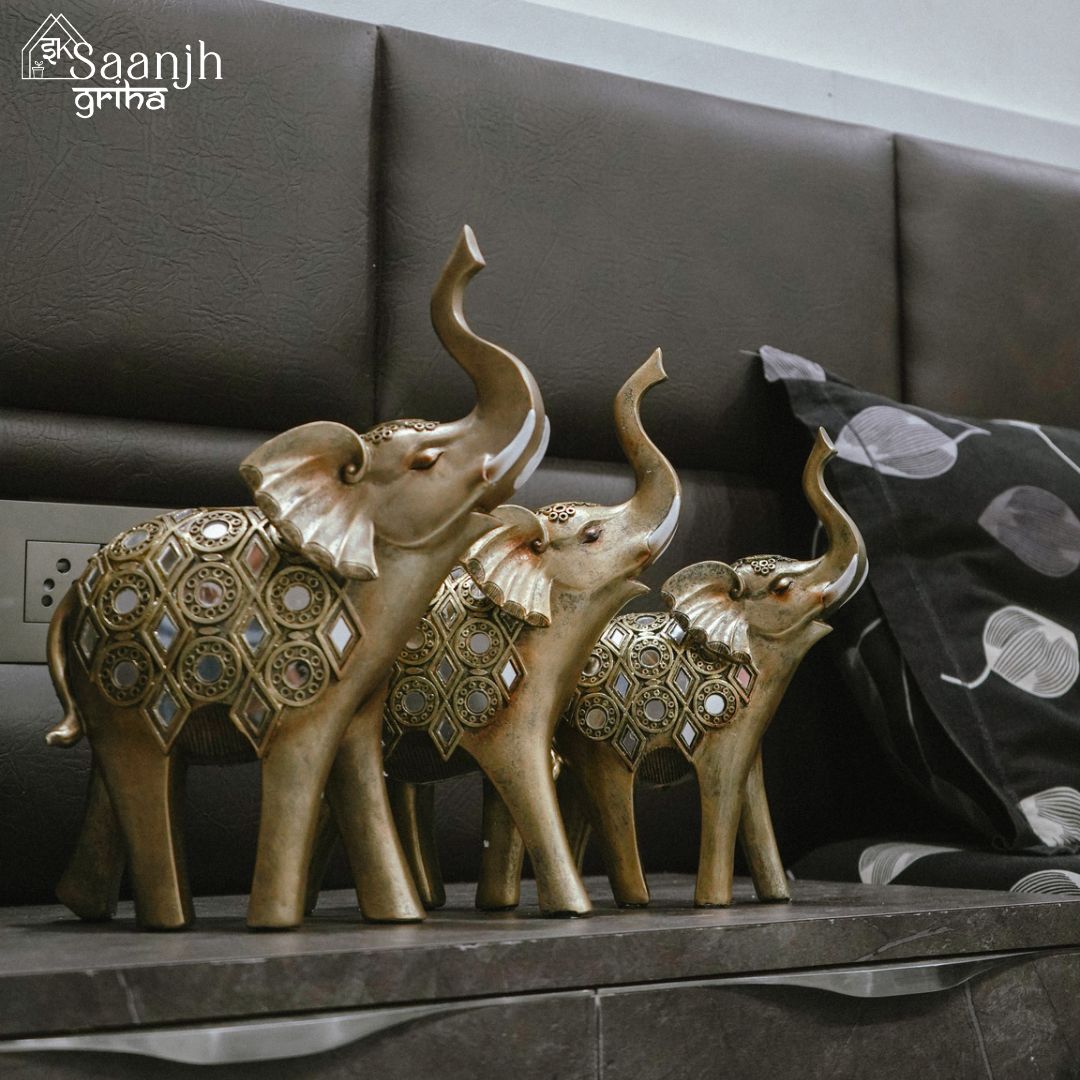 Artificial Handwork Decorated Elephant 
